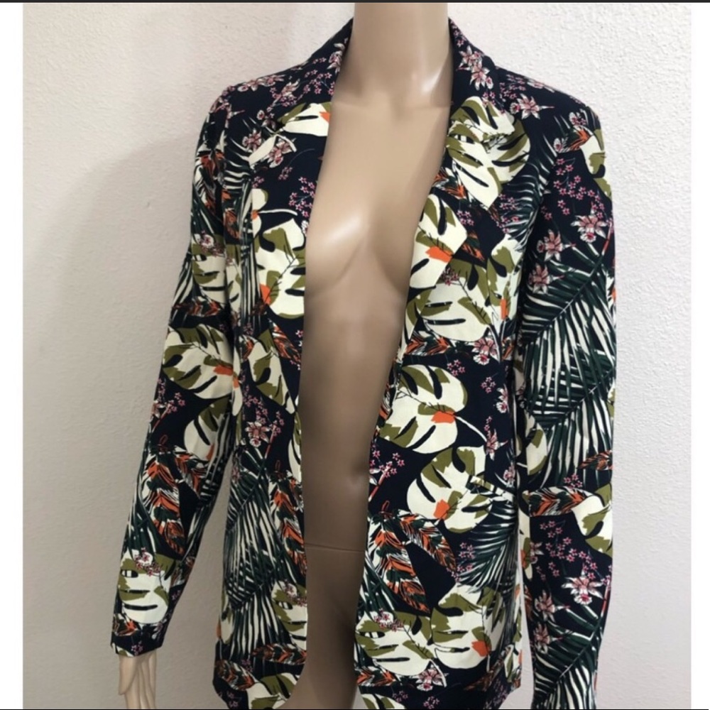 🆕 🌻 Cynthia Rowley Flora Fauna Palm Blazer
